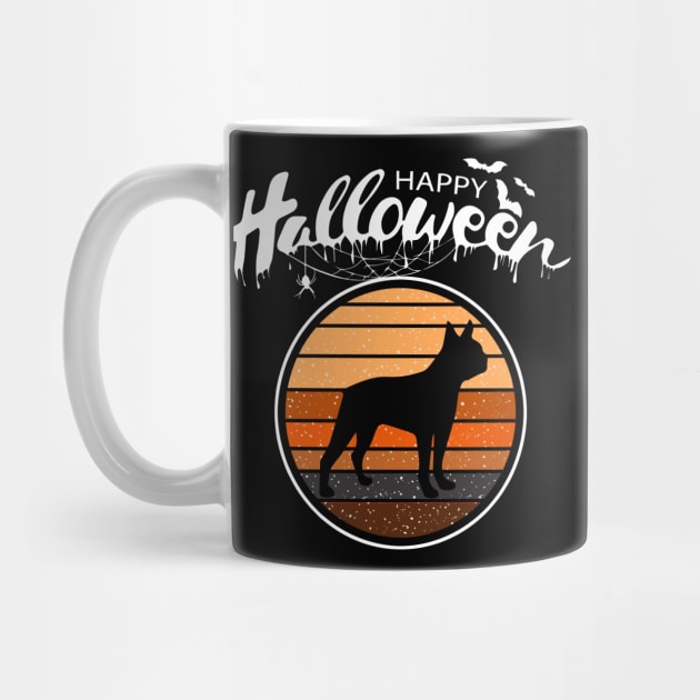 Funny Happy Halloween Beautiful Boston Terrier Men Women by mlleradrian